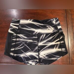Women's Athletic Shorts in Black and White